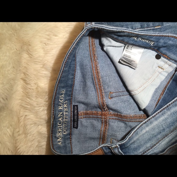 American eagle super super stretch denim shorts size 8 - Picture 9 of 9